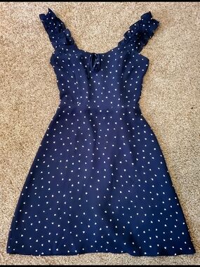 Sunday Best Navy Heart Minu Dress